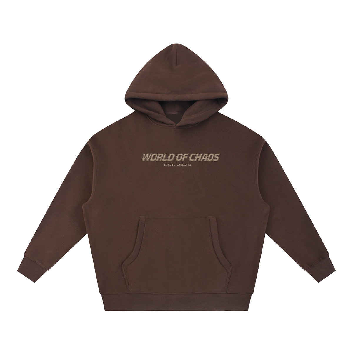 Heavyweight Boxy Hoodie - Coffee