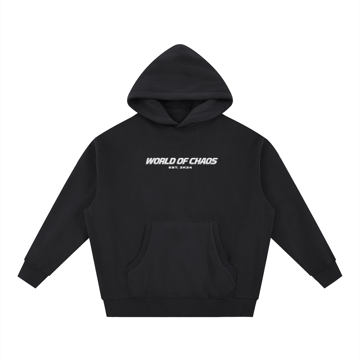 Heavyweight Boxy Hoodie - Black